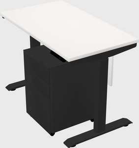 Single motor electric desk