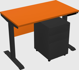 Single motor electric desk