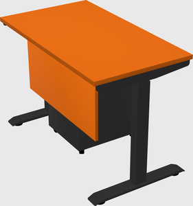 Single motor electric desk
