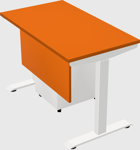 Single motor electric desk