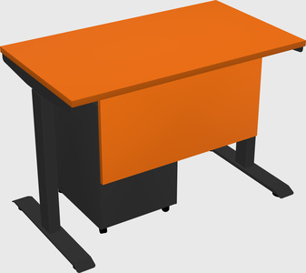 Single motor electric desk