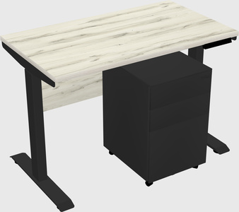 Single motor electric desk