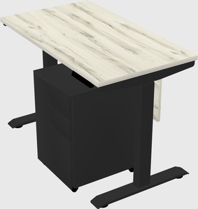 Single motor electric desk