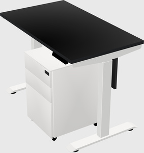 Single motor electric desk