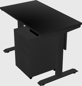 Single motor electric desk