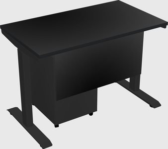 Single motor electric desk
