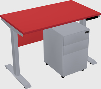 Single motor electric desk