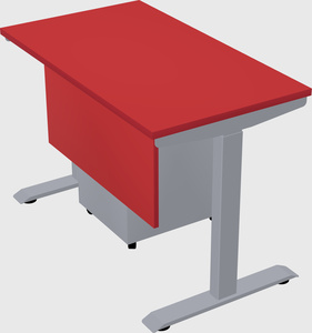 Single motor electric desk