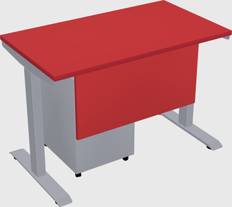 Single motor electric desk