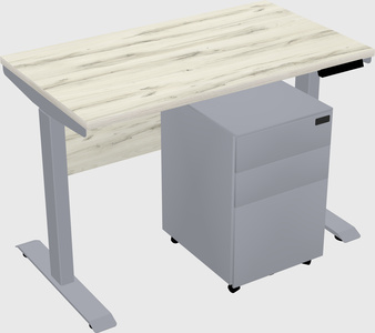 Single motor electric desk
