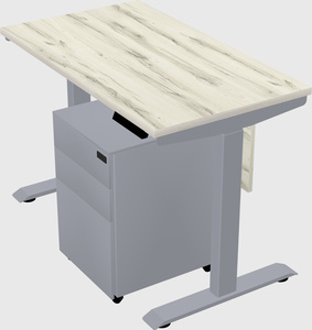 Single motor electric desk