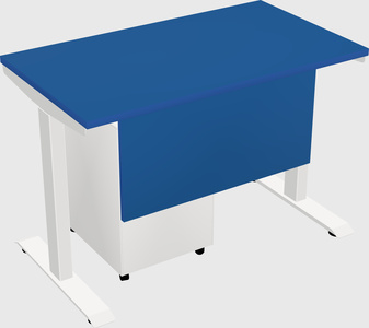 Single motor electric desk