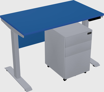 Single motor electric desk