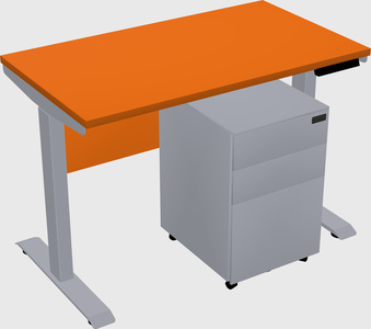 Single motor electric desk