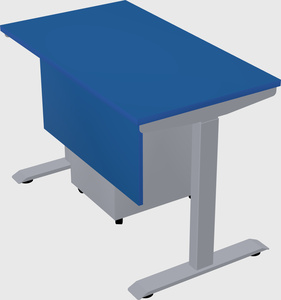 Single motor electric desk
