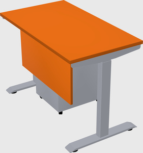 Single motor electric desk