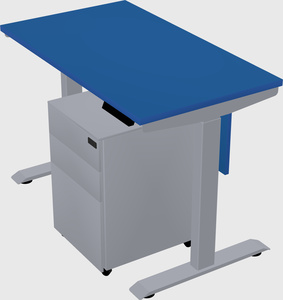 Single motor electric desk
