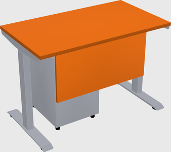 Single motor electric desk