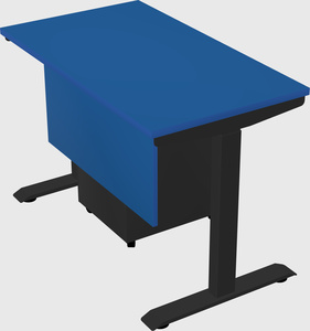 Single motor electric desk