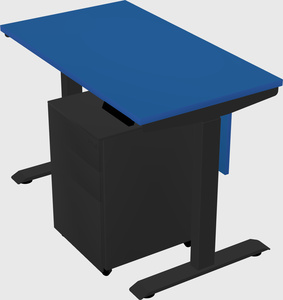 Single motor electric desk