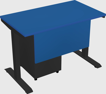 Single motor electric desk