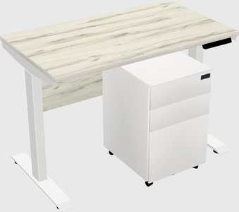 Single motor electric desk