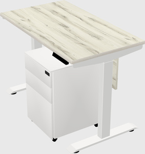 Single motor electric desk