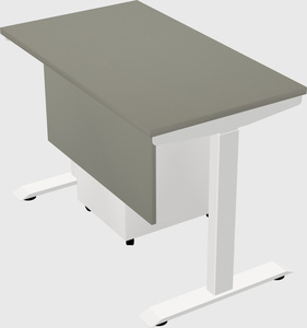 Single motor electric desk