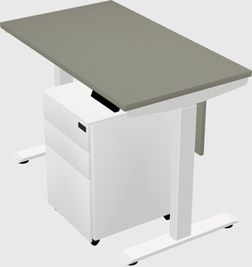Single motor electric desk