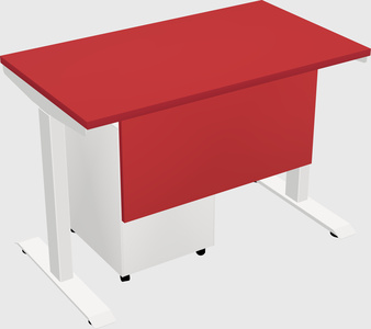 Single motor electric desk