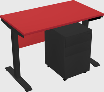 Single motor electric desk