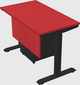 Single motor electric desk