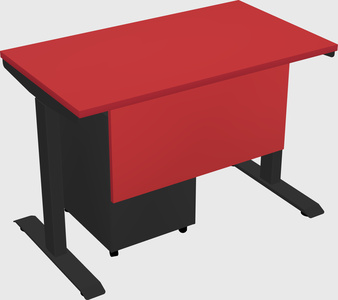 Single motor electric desk