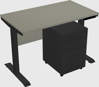 Single motor electric desk