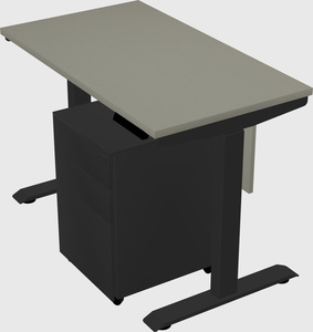 Single motor electric desk
