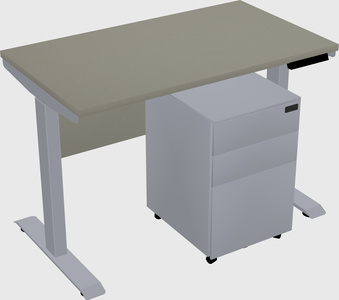 Single motor electric desk