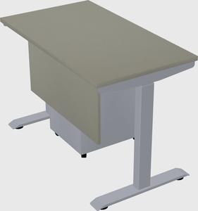 Single motor electric desk