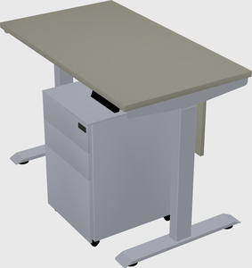 Single motor electric desk