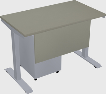 Single motor electric desk