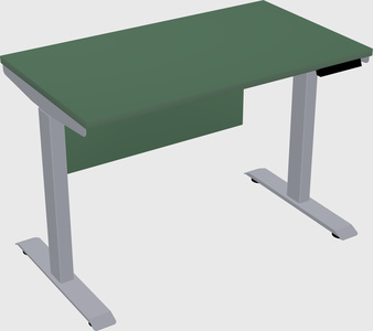 Single motor electric desk