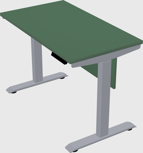 Single motor electric desk