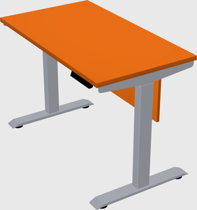 Single motor electric desk