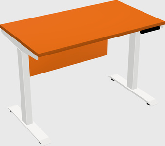 Single motor electric desk