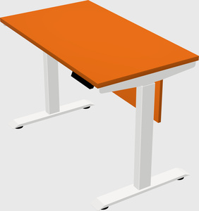 Single motor electric desk