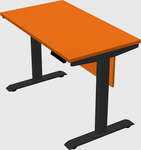 Single motor electric desk