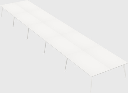 Shared rectangular office desk system