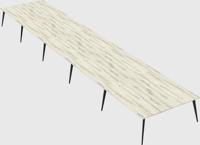 Shared rectangular office desk system