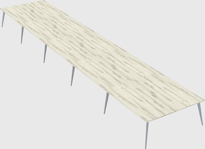 Shared rectangular office desk system