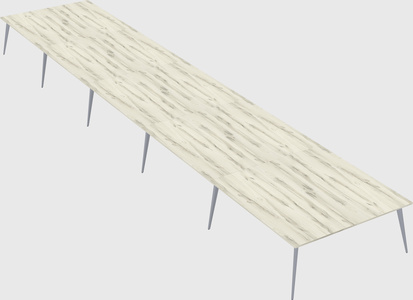 Shared rectangular office desk system