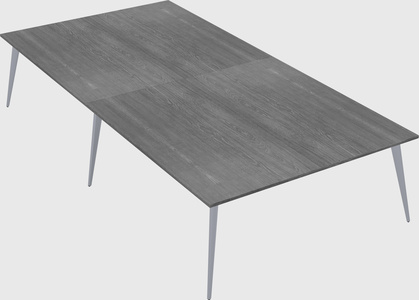 Shared rectangular office desk system